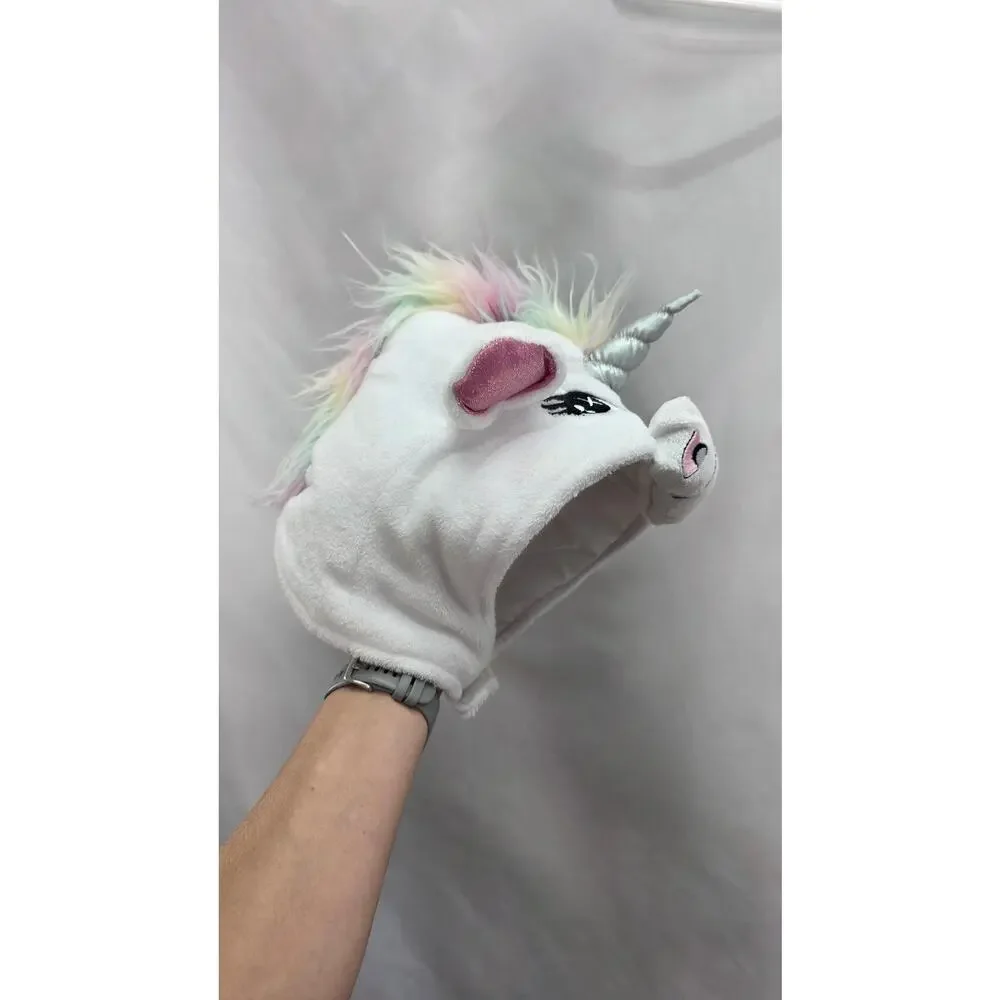 Spirit Halloween White Unicorn Pink Sparkle Belly Plush Costume 18-24 Months